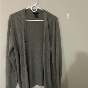 Dockers Women's Gray Cardigan Sweater